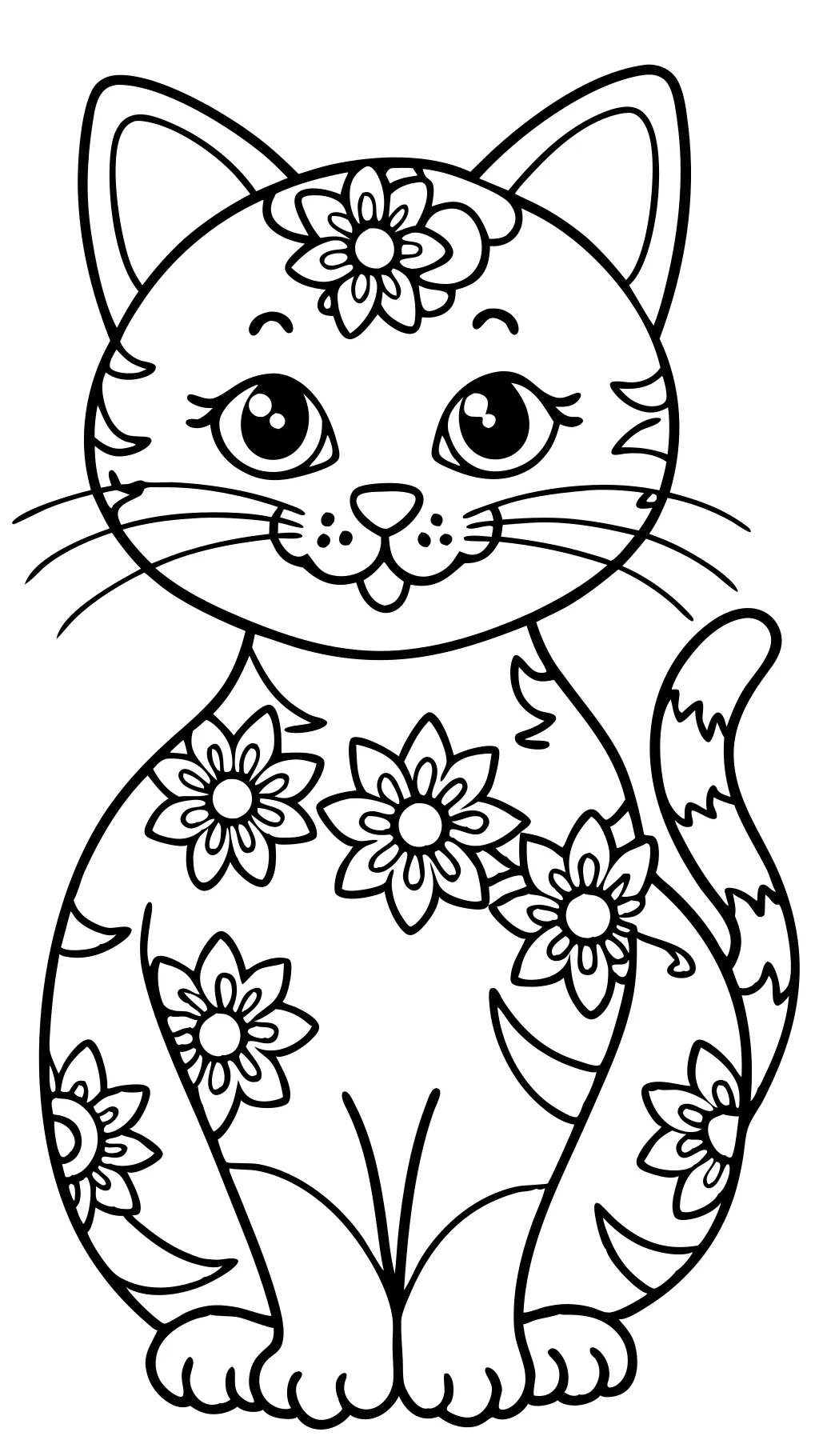 free coloring pages cat